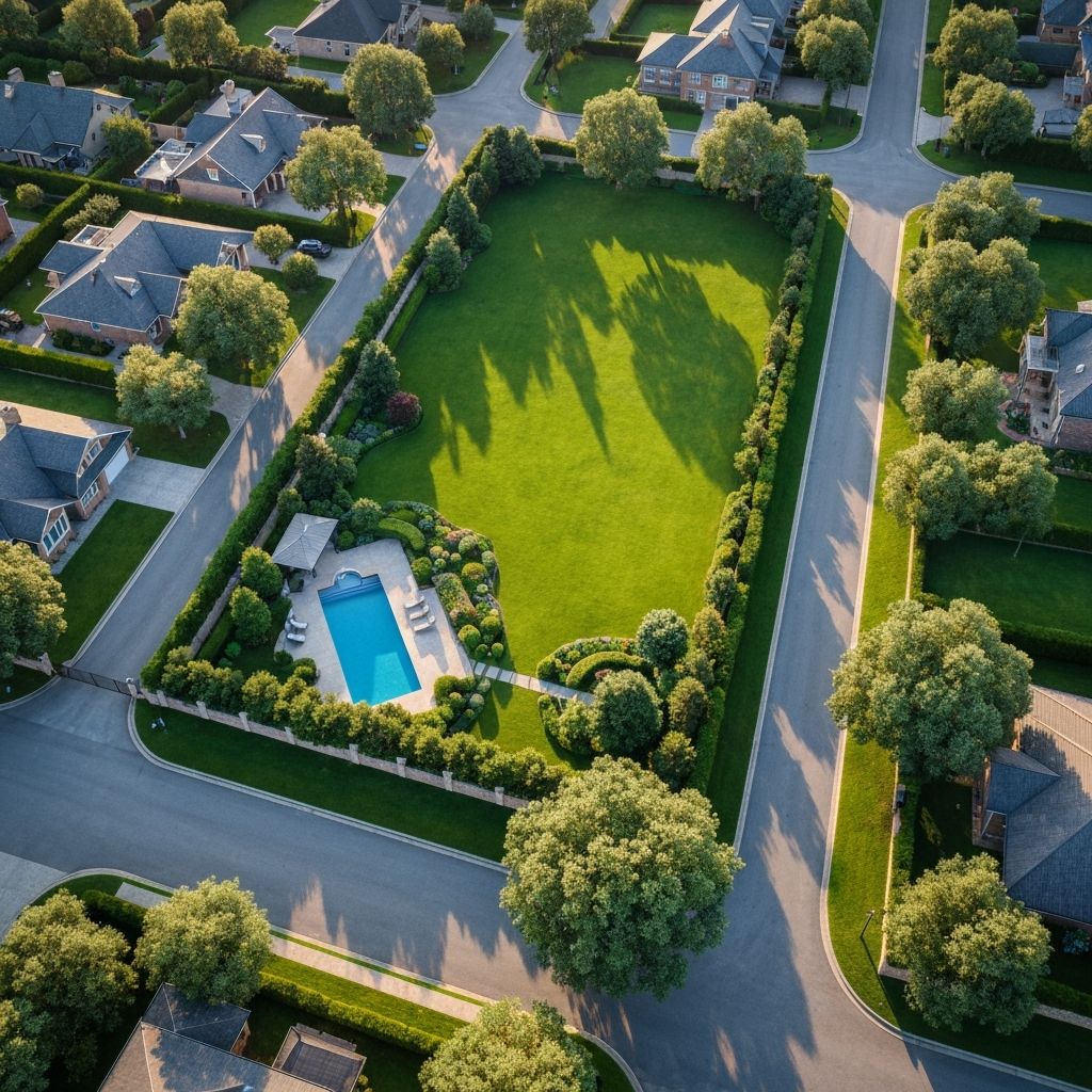 Aerial view of a residential property showcasing the video generation capability
